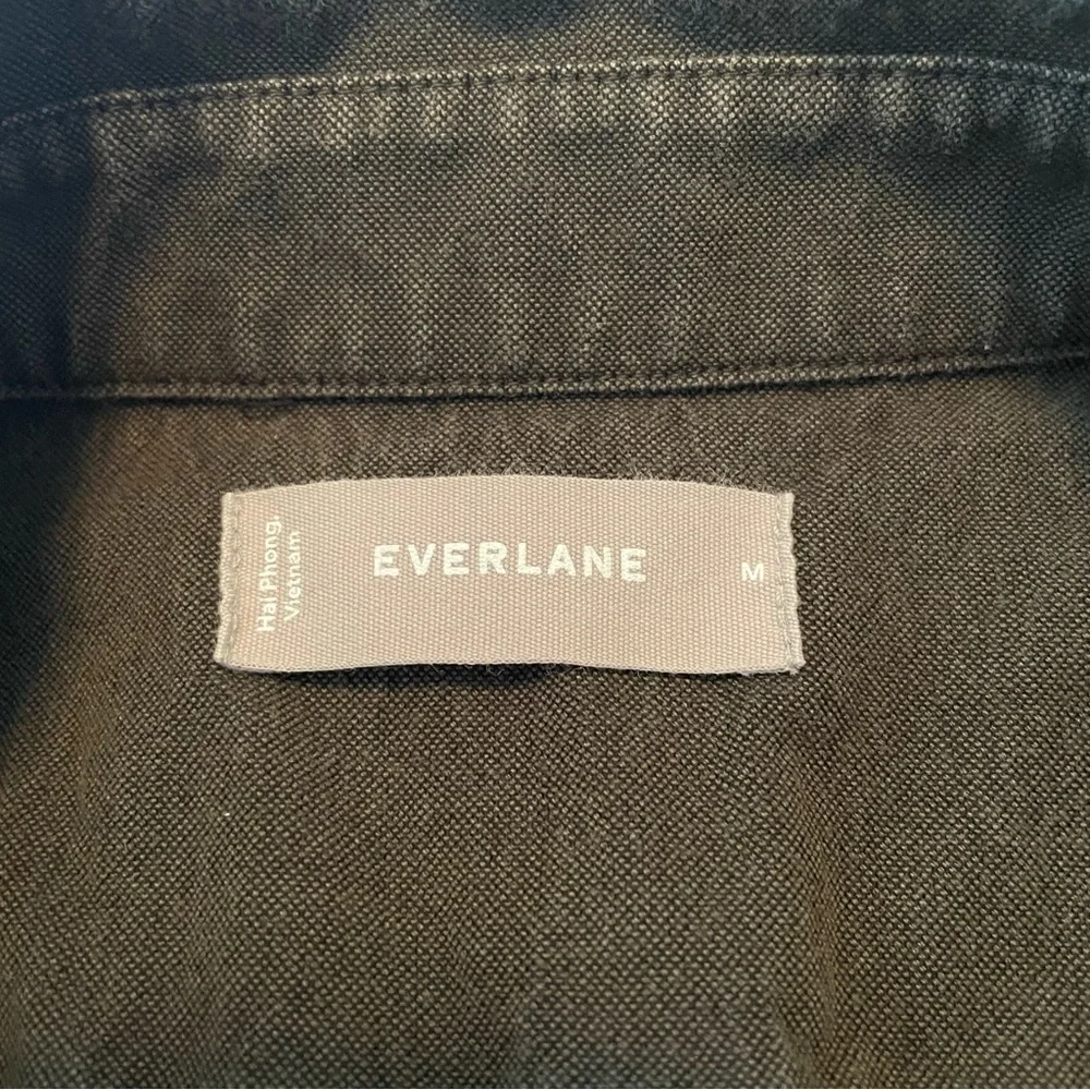 Everlane Oxford Poplin Button Up Long Sleeve Shirt Men’s M Green Classic Cotton - Picture 10 of 13